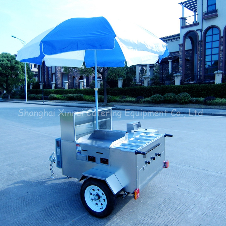 Hot Dog Cart Trailer French Fry Cart Trailer Vending Single Car Restaurant Restaurant Equipment Mobile Restaurant Food Cart