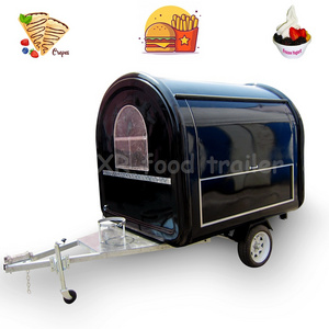 Mini Round Food Cart Trailer Fast Food New Small Car Mobile Restaurant for Sale Other Hotel & Restaurant Supplies Fiber Glass