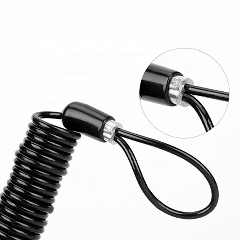 Disc Brake Cable Lock Security Steel Wire Spring Reminder Rope for Bicycles Scooter Motorcycle Baggage Helmet Lock