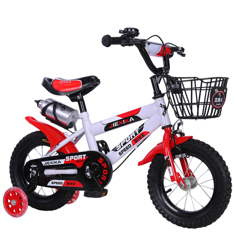 12 14 16 18 20 Inch Children's Bicycle For Baby Girls Boys With Basket Training Wheels Ride On Bike For Kids 5-8 Years Old