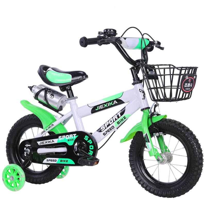 12 14 16 18 20 Inch Children's Bicycle For Baby Girls Boys With Basket Training Wheels Ride On Bike For Kids 5-8 Years Old