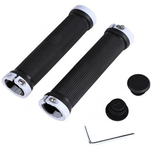 wholesale Soft Rubber Anti-slip Bike Handle Grips Lock On Bar End Mountain Road Cycling Bike Bicycle MTB Handlebar Cover Grips