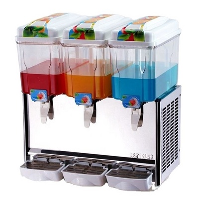 Commercial 3 Tanks Cold Juice Dispenser Beverage/Large Capacity Drink Dispenser