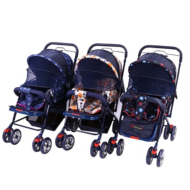 Multi-functional Luxurious pushchair baby stroller factory with high quality child baby prams Baby carry basket