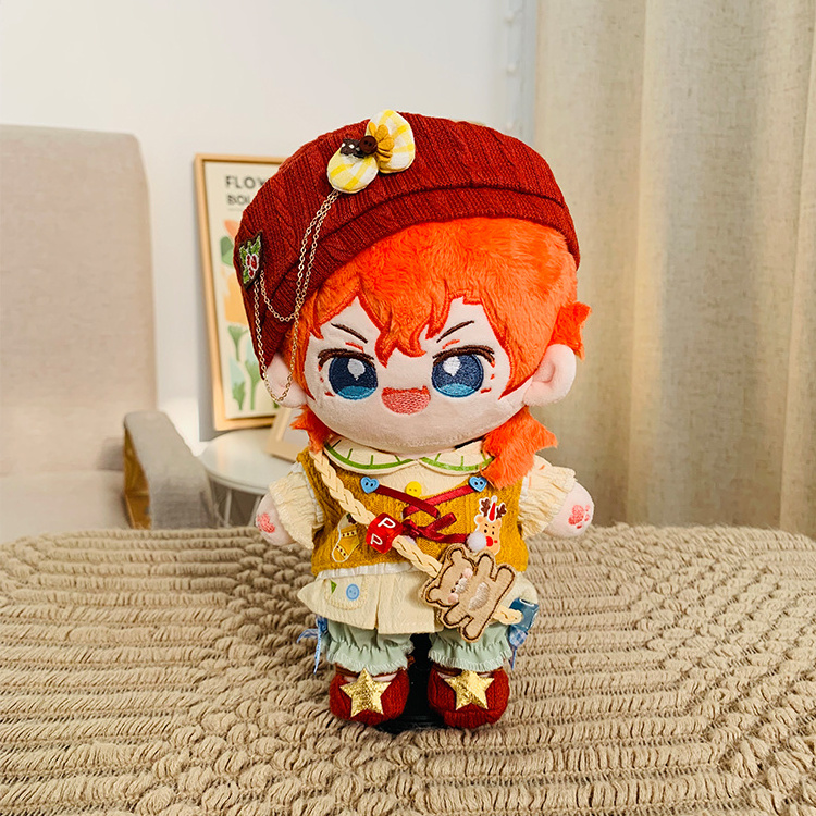 Design Your Own Doll 3D Face Plush Doll China Custom Plush Doll Stuffed Toys 20cm Plush Kpop Star Doll Plush Toy