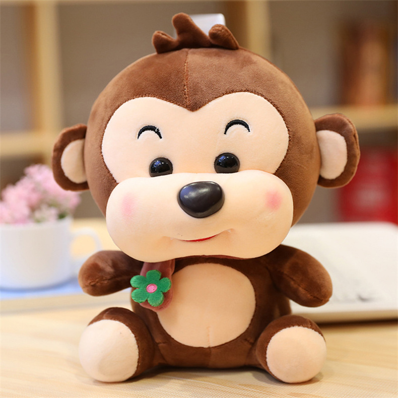 High Quality plush monkey toys stuffed sitting monkey toys