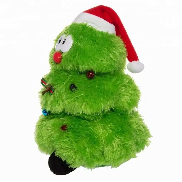 Hot Selling Funny Wriggle Doll Recorder Singing Cactus Plush Toy Dancing for Christmas Gifts