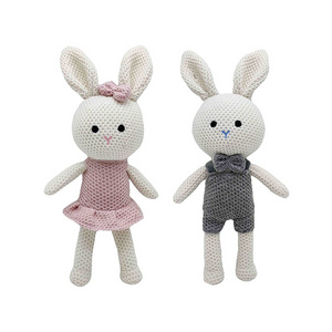 Baby Gift Crocheted Bunny Amigurumi Toys Handmade Rabbit Stuffed Doll