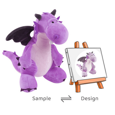 Wholesale customized chinese dragon stuffed soft toy cute chinese flying dragon plush toys