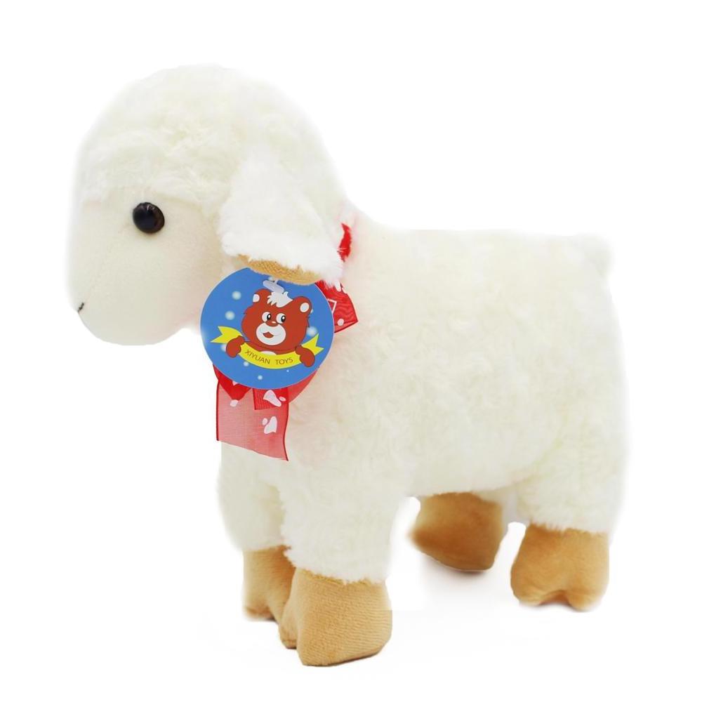 Free sample 10 ' 'Wholesale Super Soft Standing Lamb Toy Plush Stuffed Animal Sheep Goat Toy