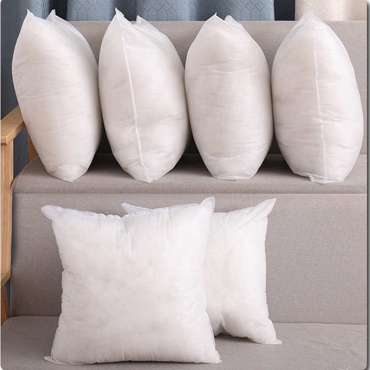 45x45cm White Soft PP Cotton Polyester Fiber Home Hotel bed decoration cushion inner Pillow Insert