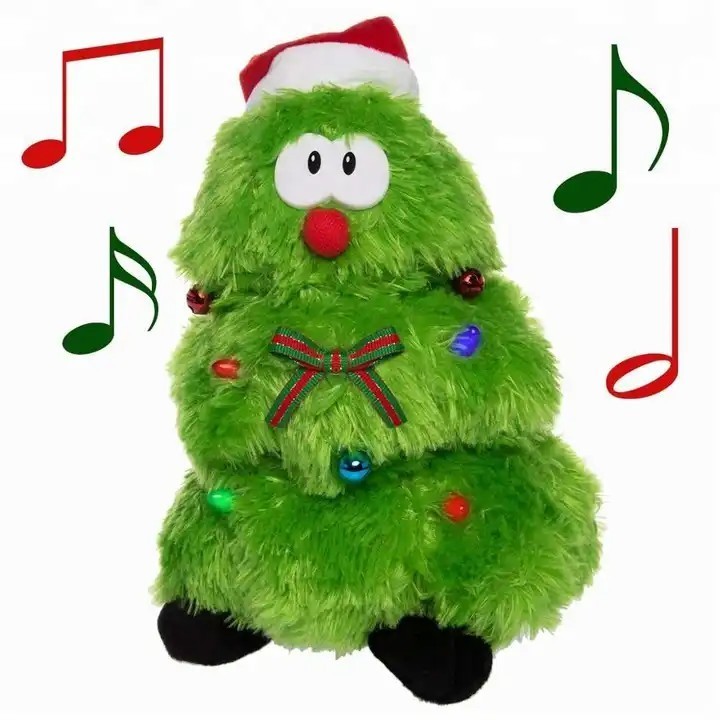 Hot Selling Funny Wriggle Doll Recorder Singing Cactus Plush Toy Dancing for Christmas Gifts