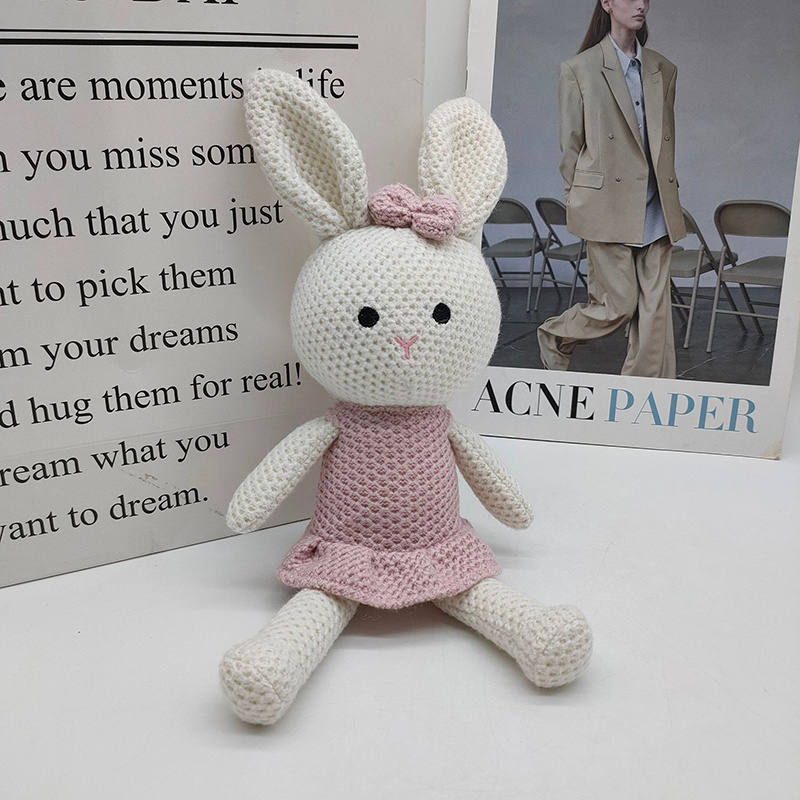 Baby Gift Crocheted Bunny Amigurumi Toys Handmade Rabbit Stuffed Doll