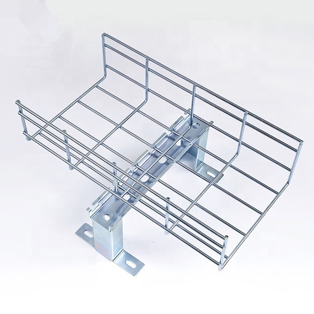 Move Easily Stainless Steel Wire Mesh Basket Tray , Basket cable Tray