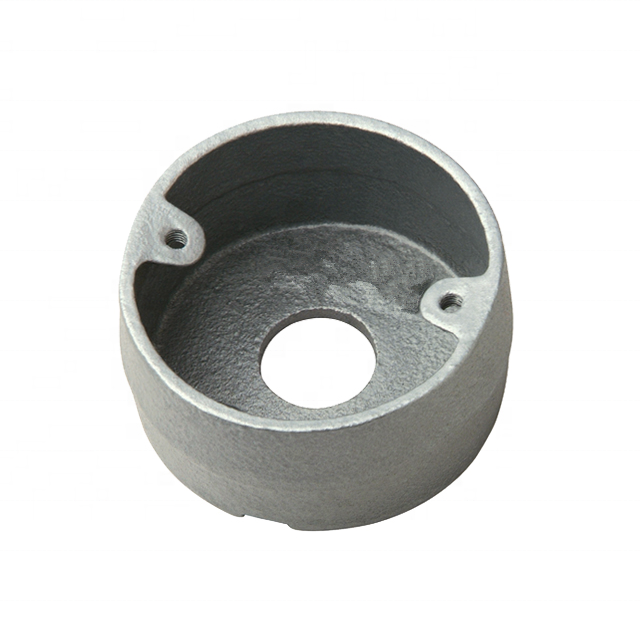 malleable iron terminal conduit fitting circular box , Junction Box - Two Way Through circular box