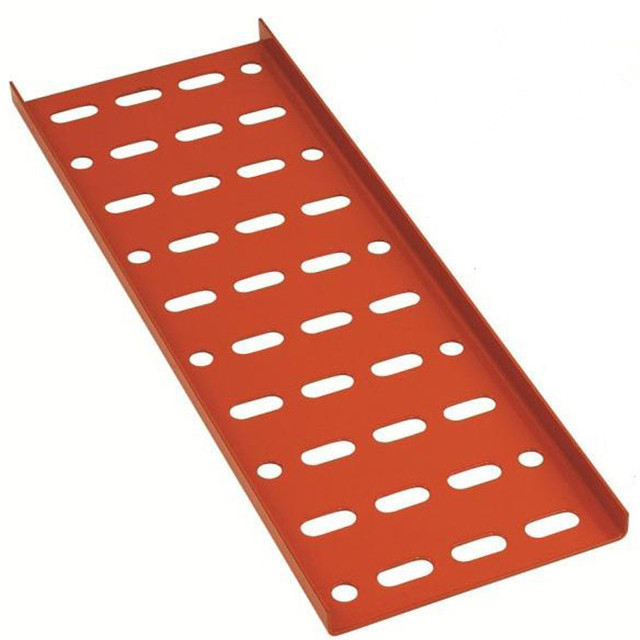 galvanized steel Ventilated Trough Cable Heavy Duty Perforated Cable Tray