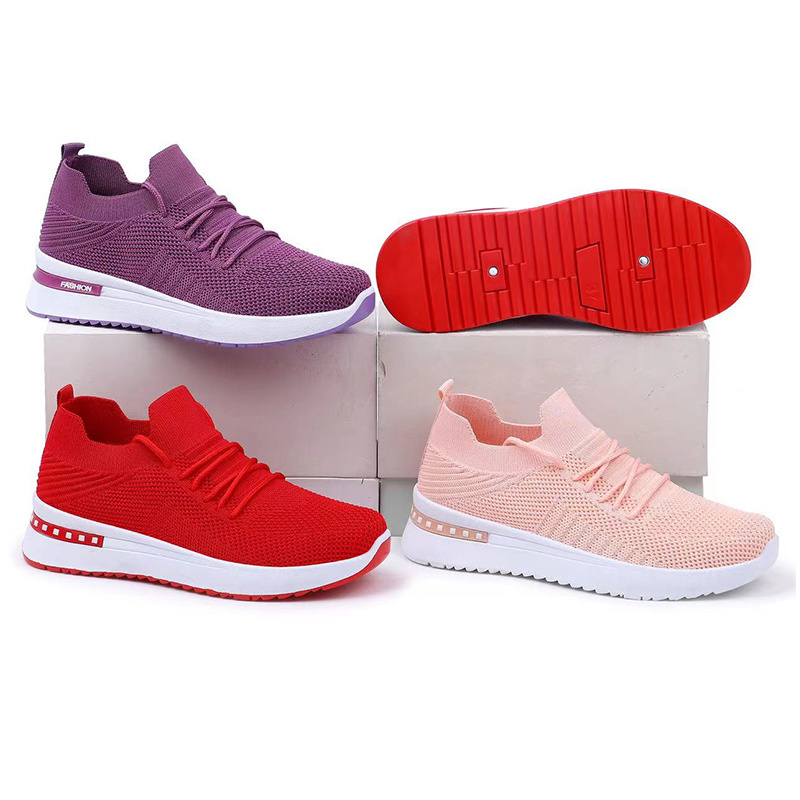 Wholesale China Factory Custom Women PVC Fashion Running Casual Shoes Light weight