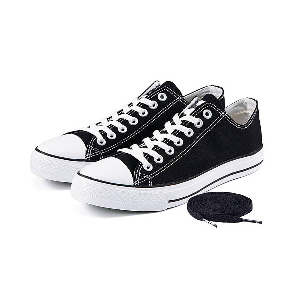 Wholesale custom design blank casual sneakers plain canvas shoes women