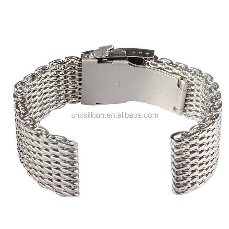 18mm 20mm 22mm 24mm mesh stainless steel watch bracelet