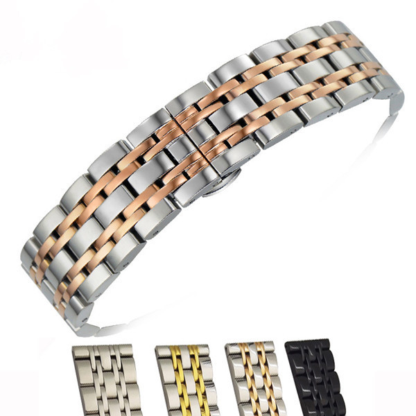 quick release 7 beads fashion metal stainless steel watch band watch strap