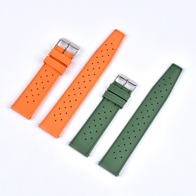 20mm 22mm Tropic FKM Rubber Watch Band Strap Quick Release