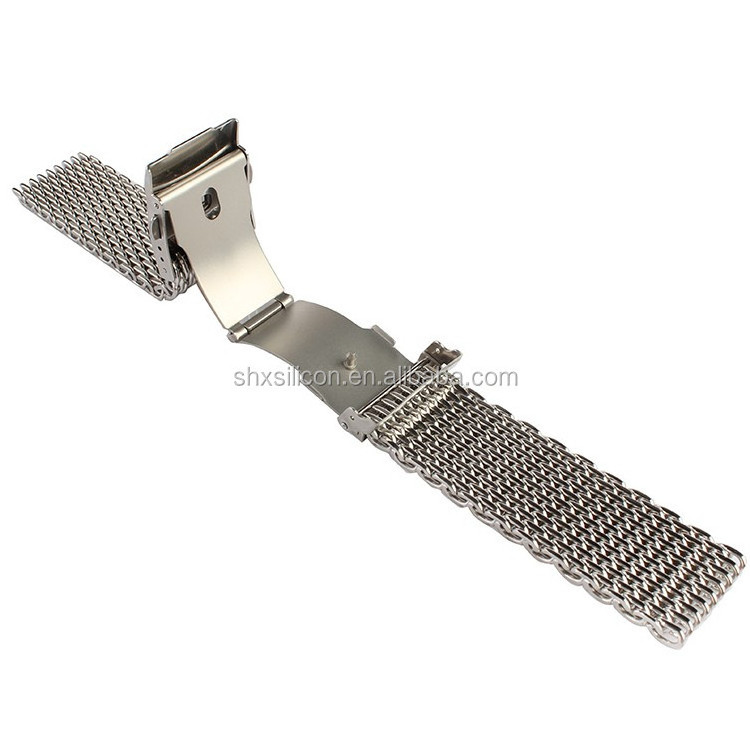 18mm 20mm 22mm 24mm mesh stainless steel watch bracelet