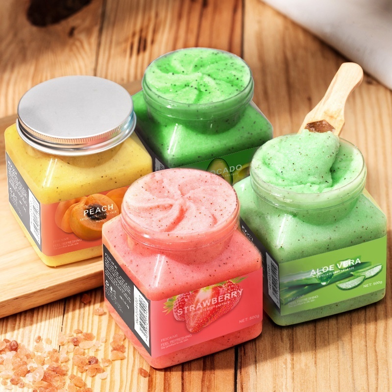 Body Scrub Natural Body Care Whitening Exfoliating Organic Skin Care Exfoliation Fruits Sea Salt  Body Hand Foot Scrub