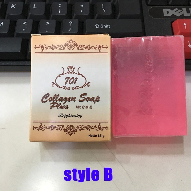 Dark Black Skin Lightening Soap Collagen Whitening Soap Plus Vit C & E Glycerin Face Body Skin Bleaching Soap