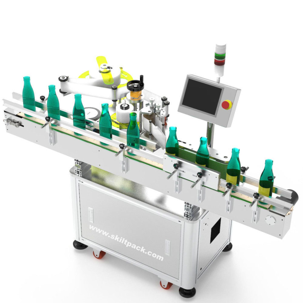 Cheap vials packaging line adhesive labeling machine with table device