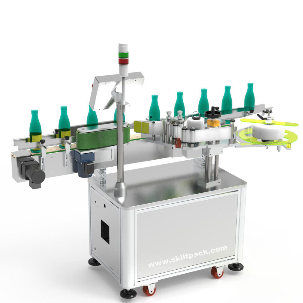 Cheap vials packaging line adhesive labeling machine with table device