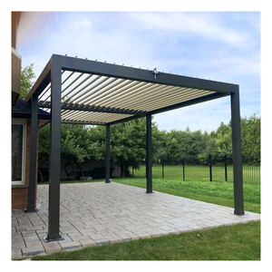 X-KPR Chinese pergola supplier gazebo aluminium louvre motorized retractable pergola