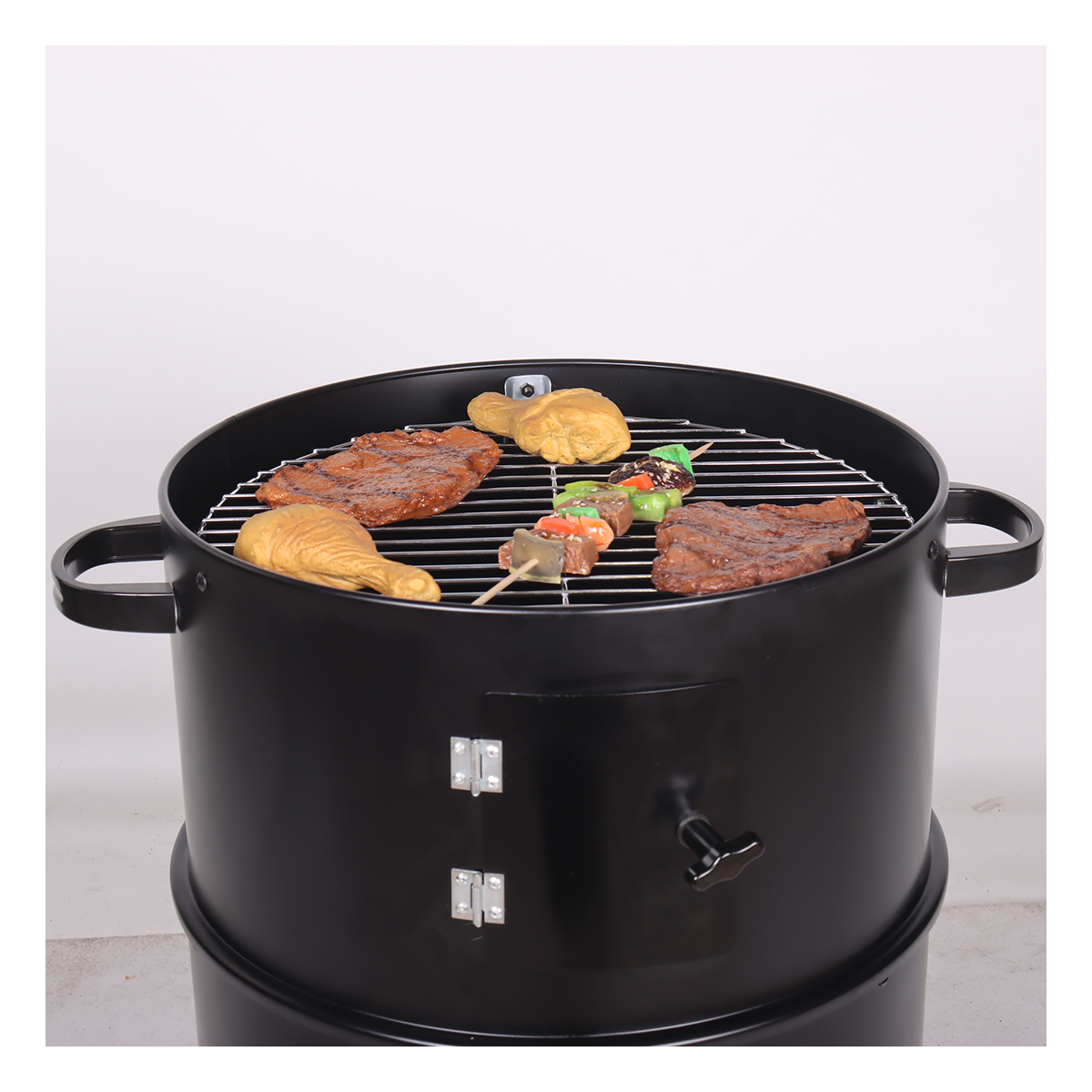 Home Outdoor Barbecue Charcoal Grill Black Portable BBQ graills Smoker BBQ