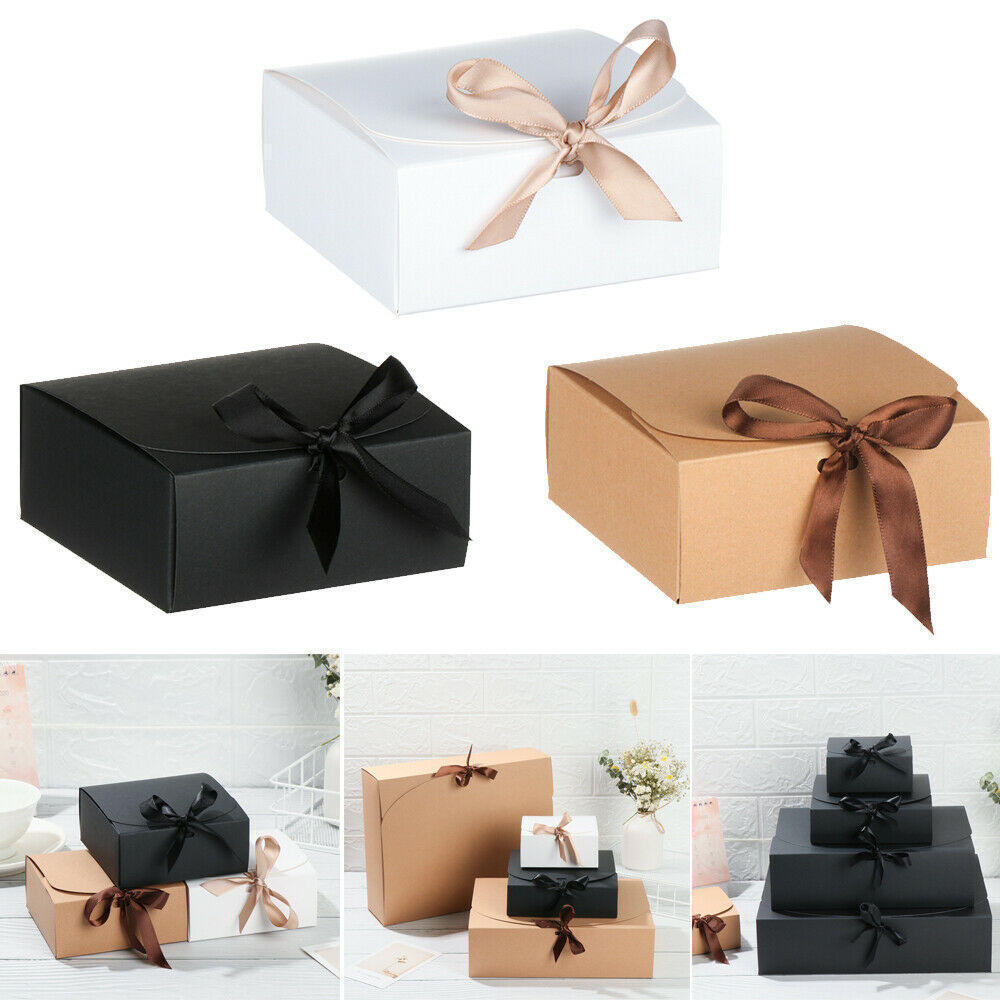 Square Kraft Paper Box Cardboard Package Valentine's