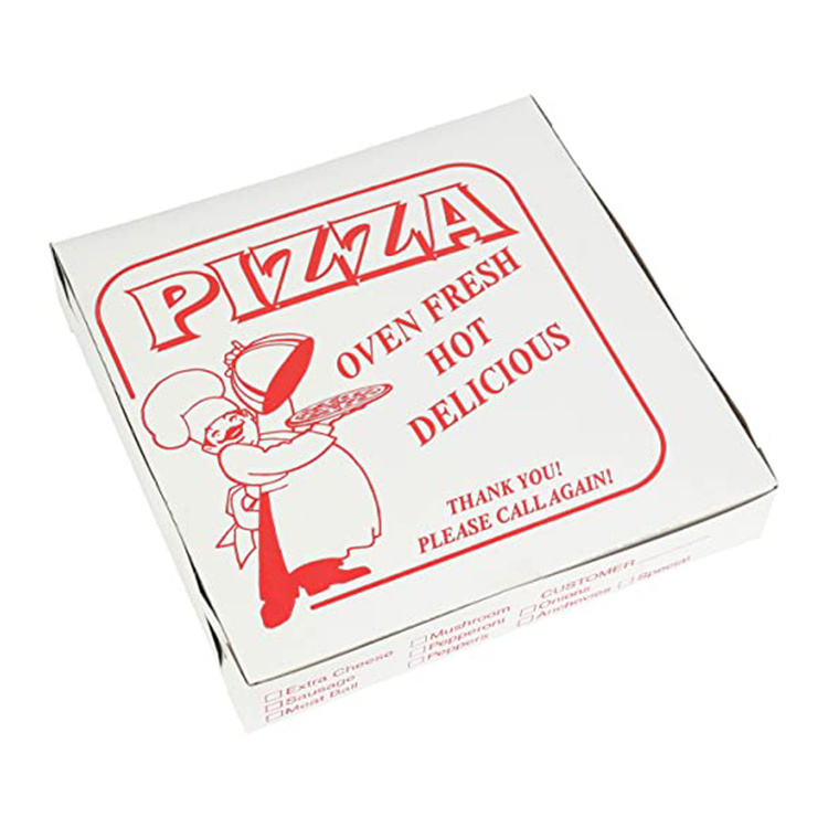 Wholesale High Quality Cheap Custom Logo Portable Reusable Corrugated Delivery Paper Pizza Box