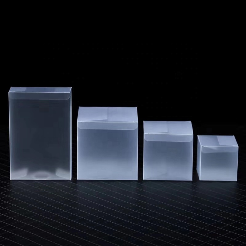 Custom logo eco recyclable pvc manufacturer plastic clear package box clear pet plastic boxes square box clear packaging