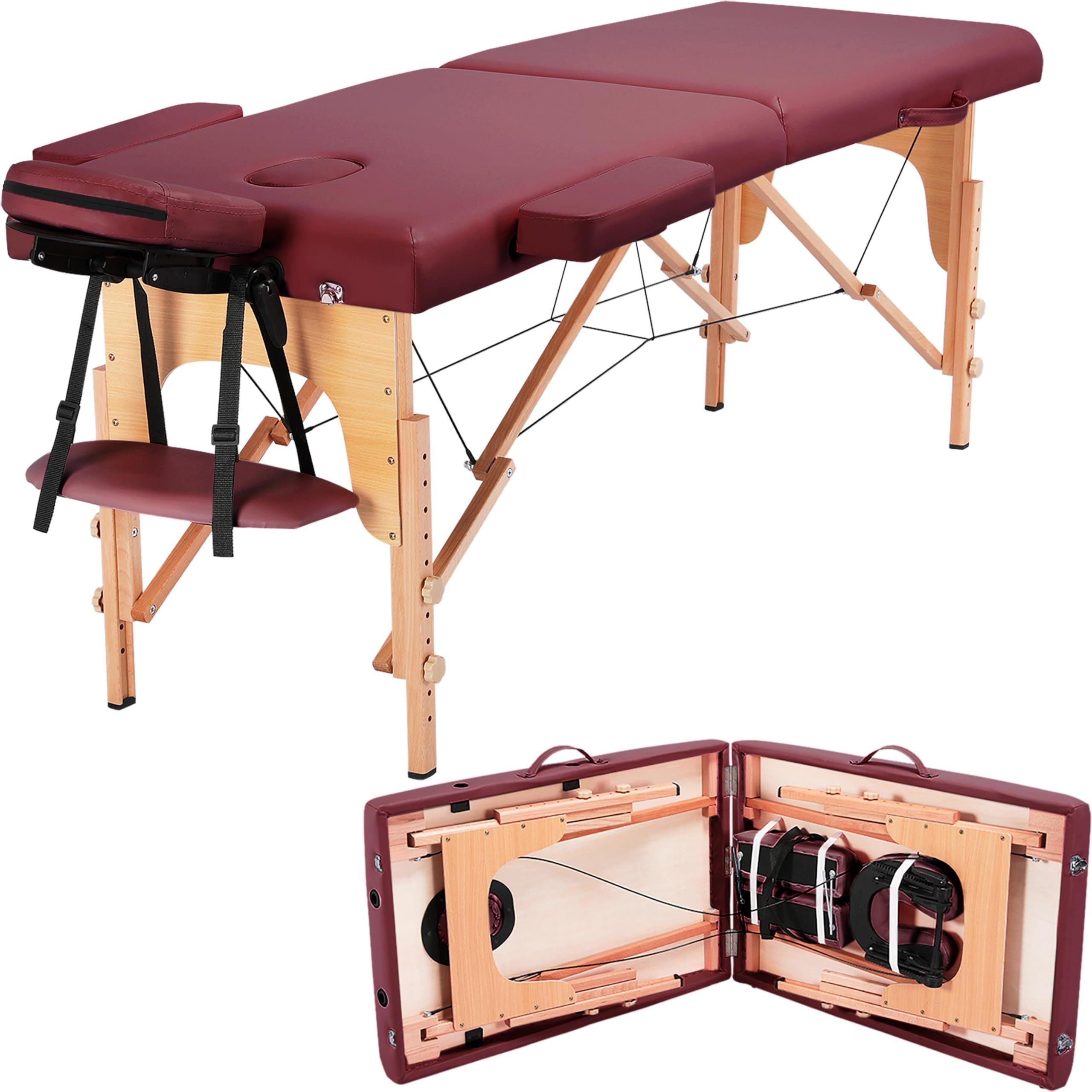 Spa salon furniture wood frame Massage table Beauty foldable Portable Facial Massage Bed and Portable massage table