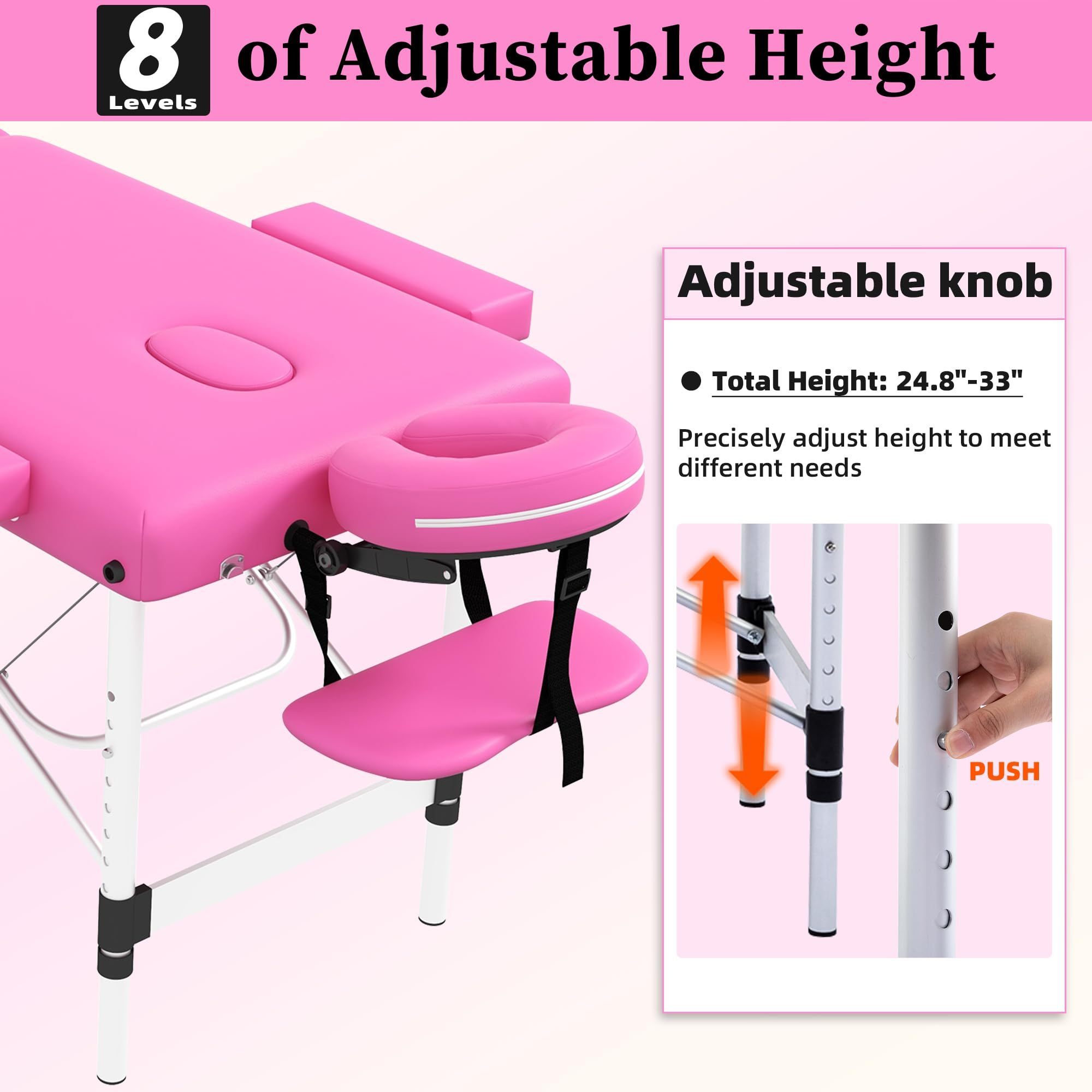 Aluminum Metal Spa Table Massage Portable Massage Table Spa Hot Sale Professional massage beds