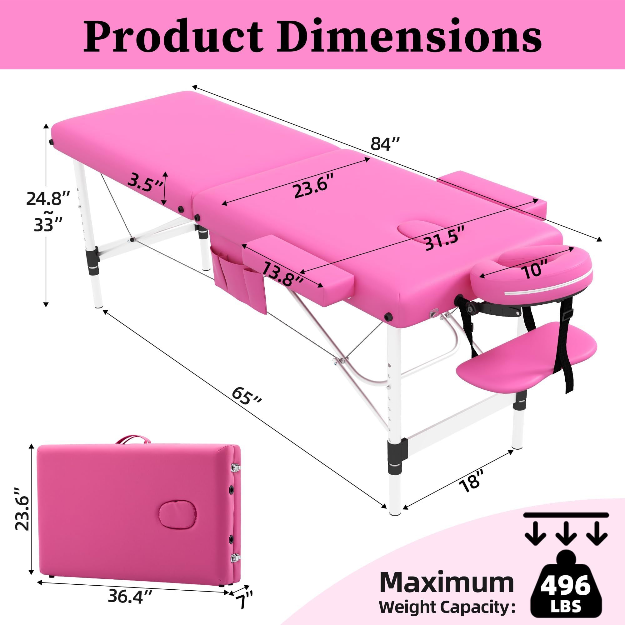 Aluminum Metal Spa Table Massage Portable Massage Table Spa Hot Sale Professional massage beds