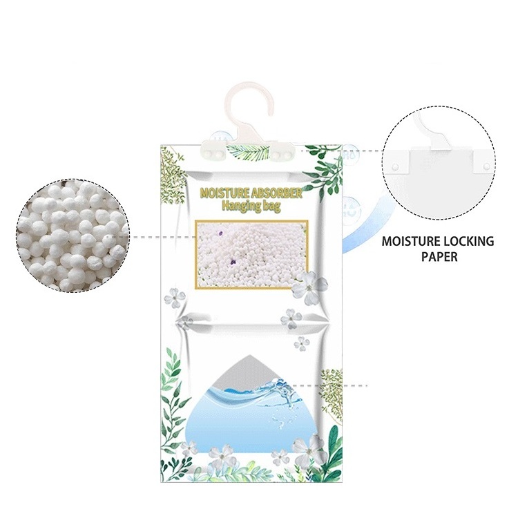 160g Hanging auto dehumidifier moisture Absorber bag  Odor Eliminator Hanging Bags Absorber