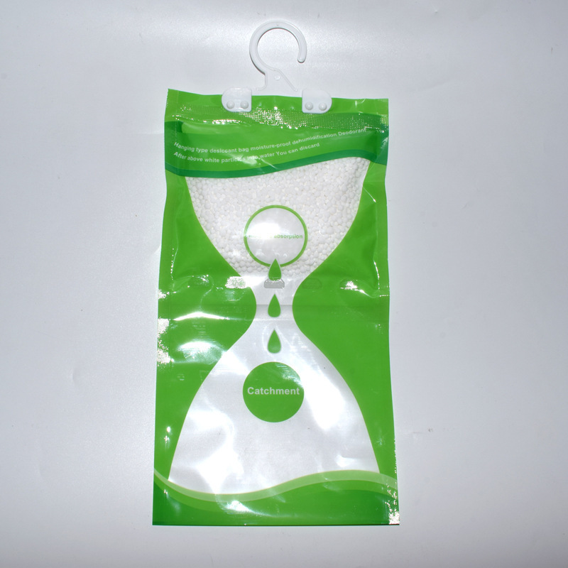 160g Indoor closet moisture absorber and odor eliminator hanging dehumidifier bag for wardrobe