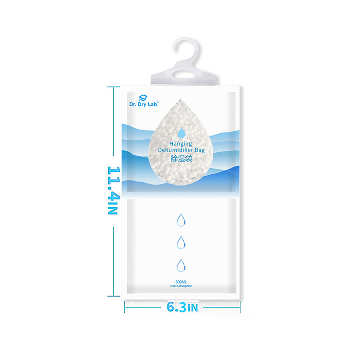 Hanging wardrobe Dehumidifier Calcium Chloride Desiccant Bag for Closet Cabinet Wardrobe