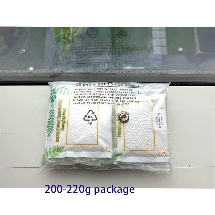 large 500ml Indoor closet dehumidifier bag moisture absorber odor eliminator hanging bags