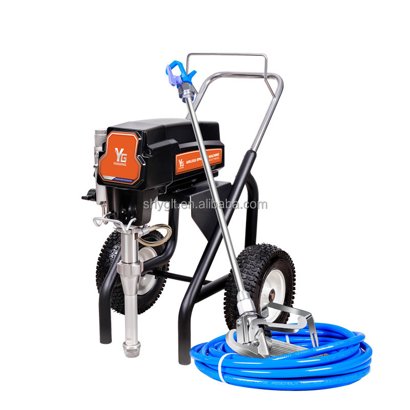 G84 brushless motor spray paint machine high pressure gun plunger pump sprayer wall roof  fireproof coating painting machine