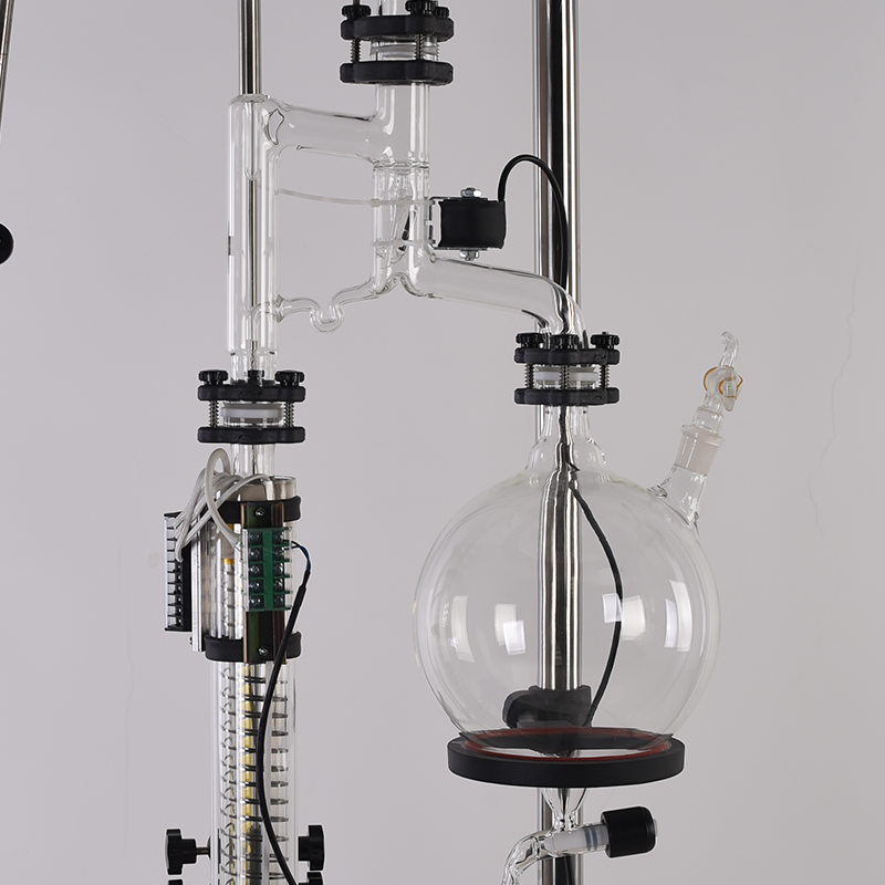 10L Lab Horizontal rectification column with electromagnetic reflux ratio funnel