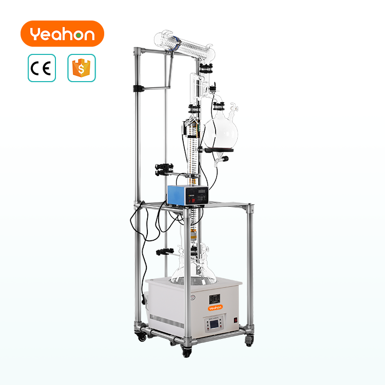 10L Lab Horizontal rectification column with electromagnetic reflux ratio funnel