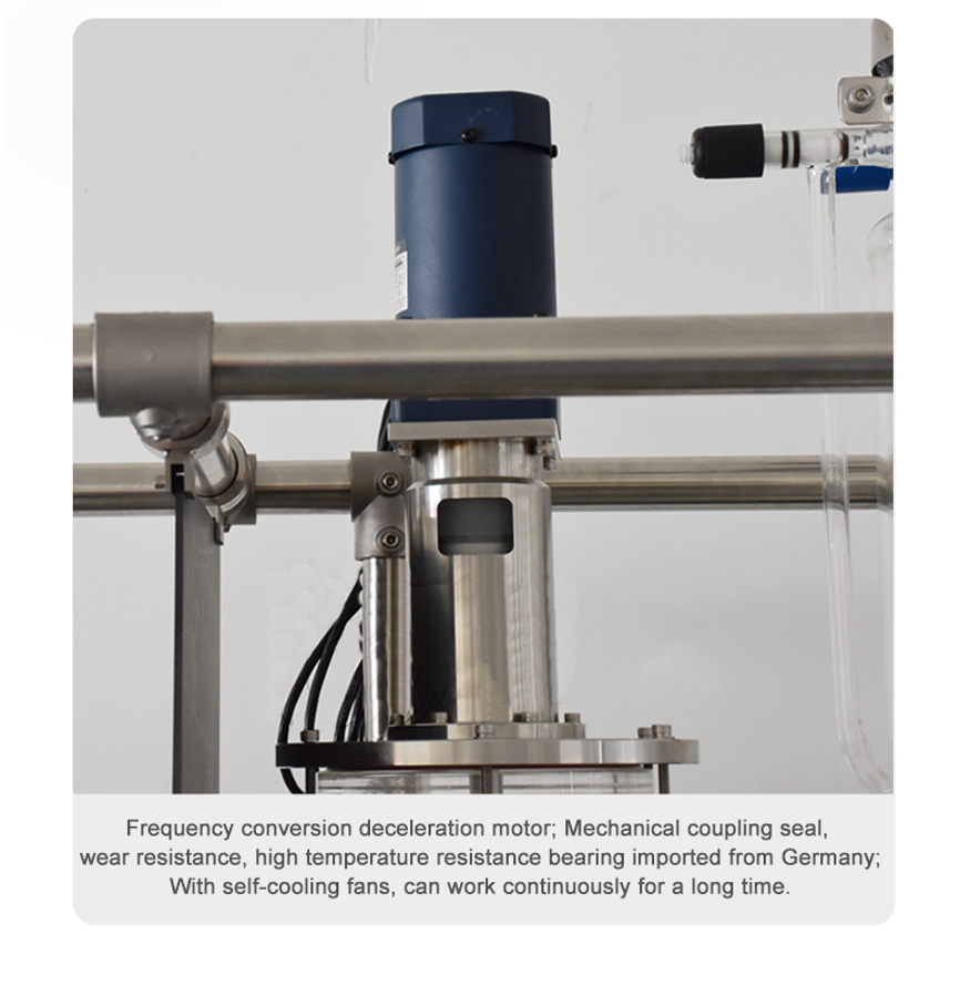 High Borosilicate Glass Short path wiped film evaporator molecular distillation