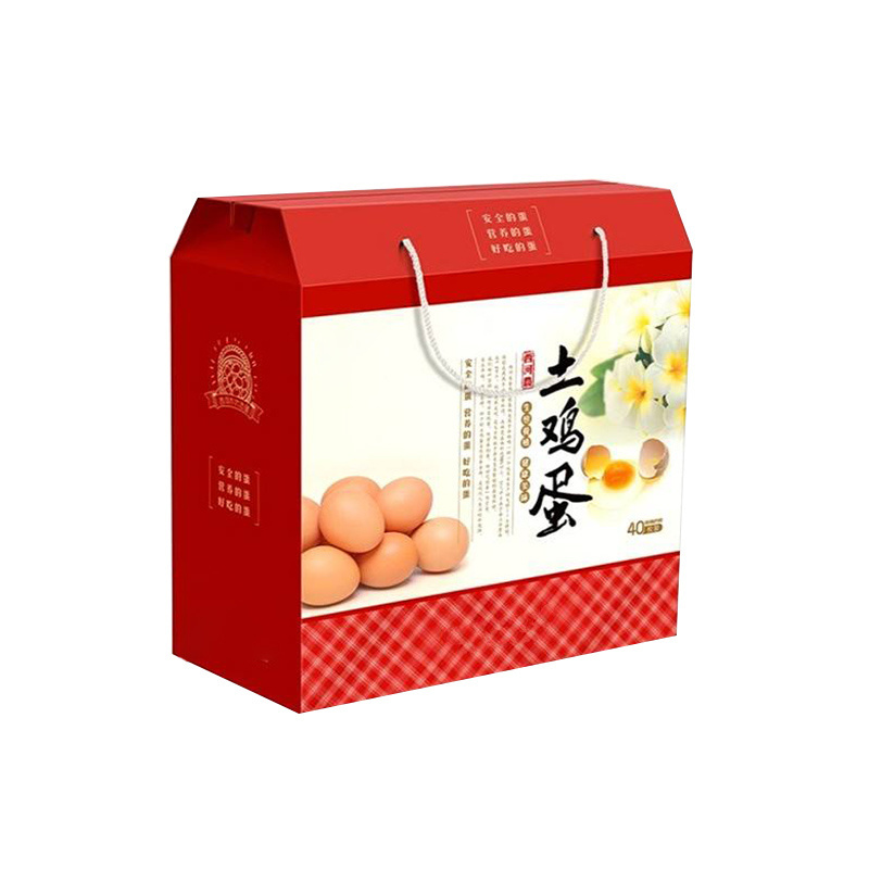 Custom printing high end carton box packaging egg carton