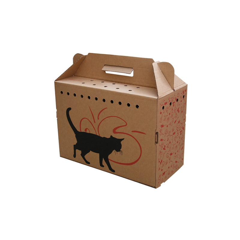 High quality pet packaging box pet carrier cardboard box