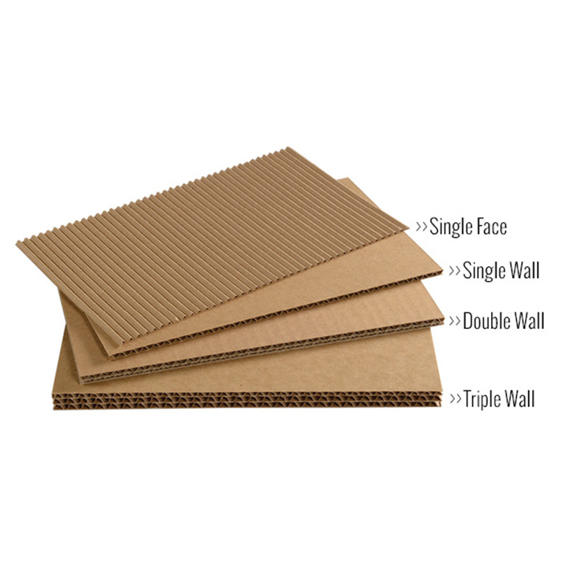 Customized 3 5ply double wall corrugated cardboard corrugated paper sheet