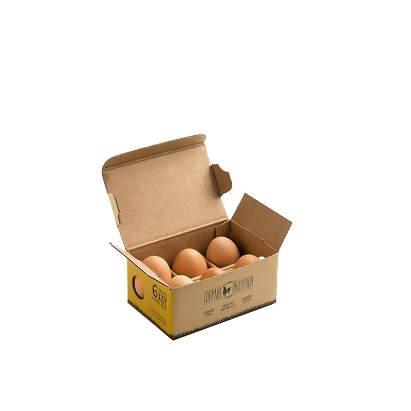 Custom made corrugated egg packaging box quail egg cartons